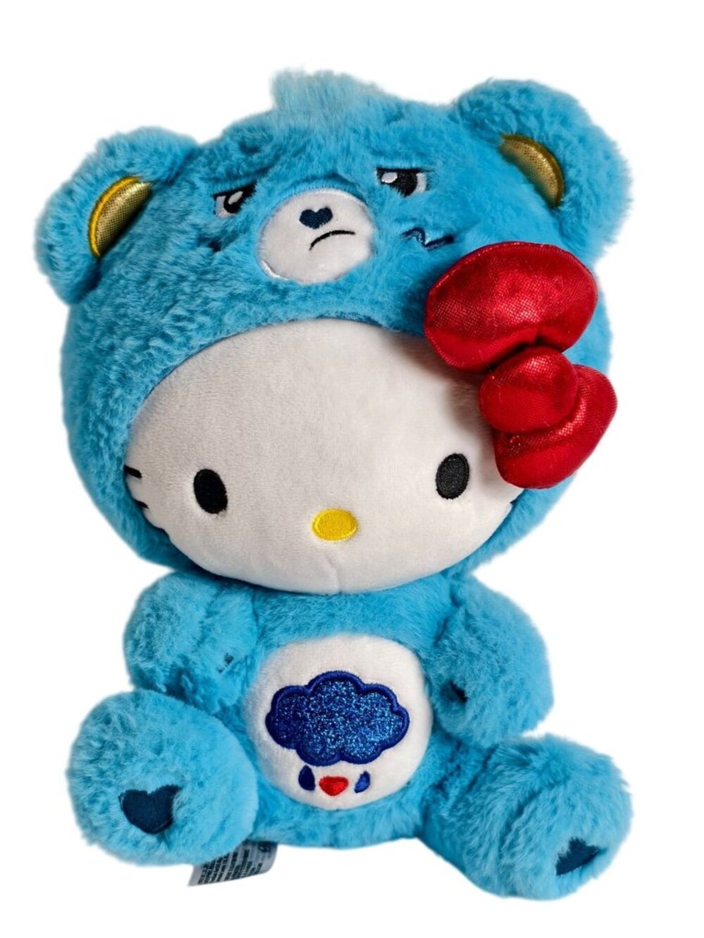 Hello Kitty Care Bears Grumpy Bear Plush Costume 2024 Sanrio 10"Collectible